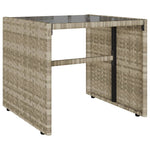 4 részes világosszürke polyrattan kerti ülőgarnitúra párnákkal 5