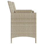2 személyes szürke polyrattan kerti kanapé asztallal/székkel 6