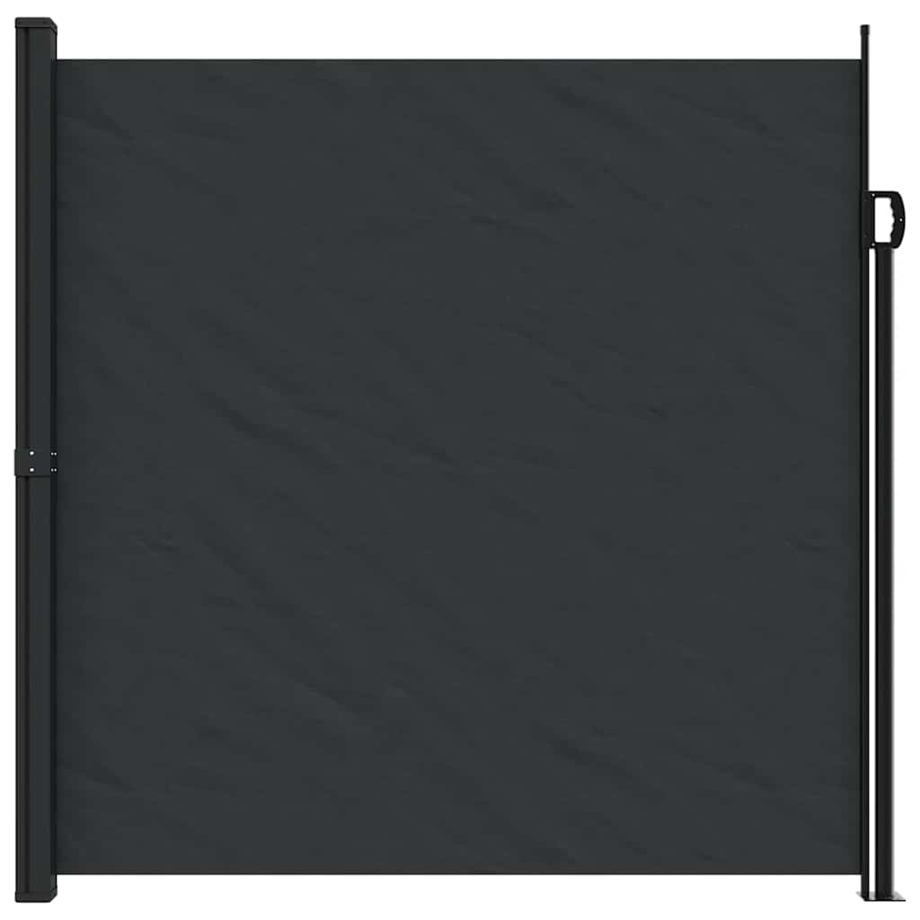 Fekete behúzható oldalsó napellenző 200 x 600 cm 3