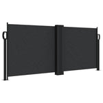 Fekete behúzható oldalsó napellenző 100 x 1000 cm 2