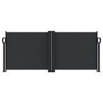 Fekete behúzható oldalsó napellenző 100 x 1000 cm 3