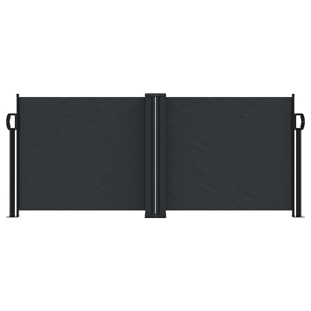 Fekete behúzható oldalsó napellenző 100 x 1000 cm 3