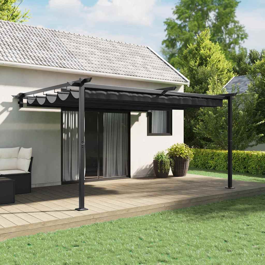 Pavilon 400 x 300 x 200 cm Antracitszürke Poliészter