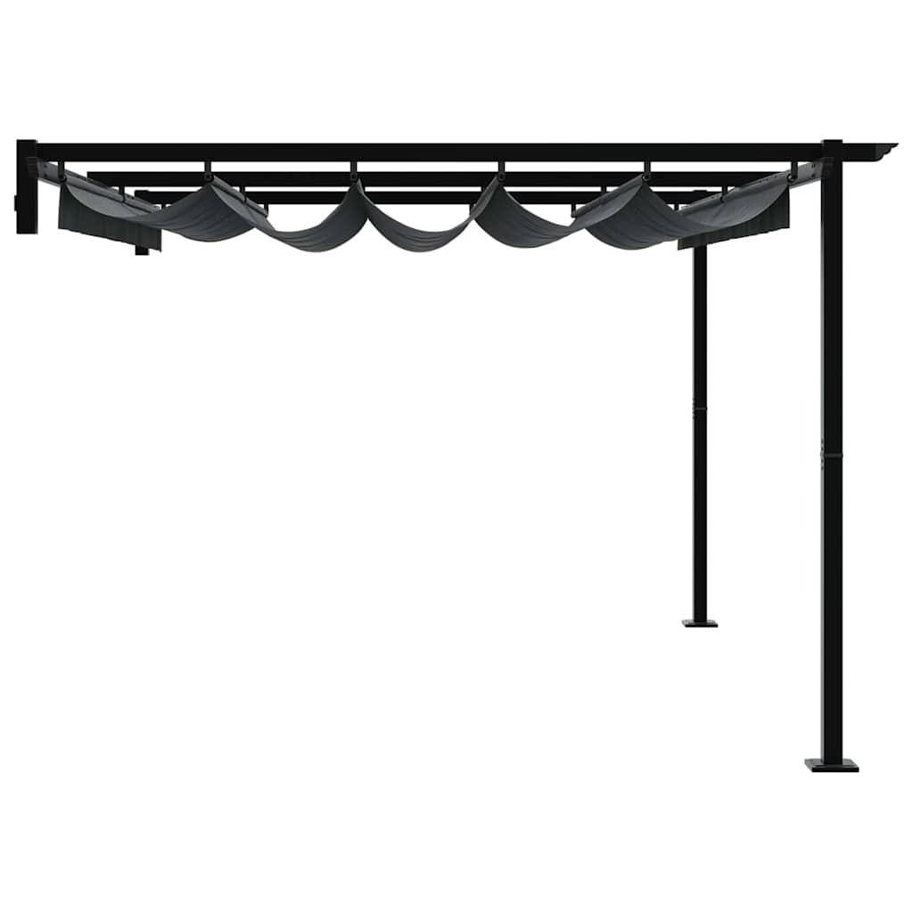 Pavilon 400 x 300 x 200 cm Antracitszürke Poliészter 5