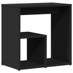 Fekete szerelt fa kisasztal 50 x 30 x 50 cm 2