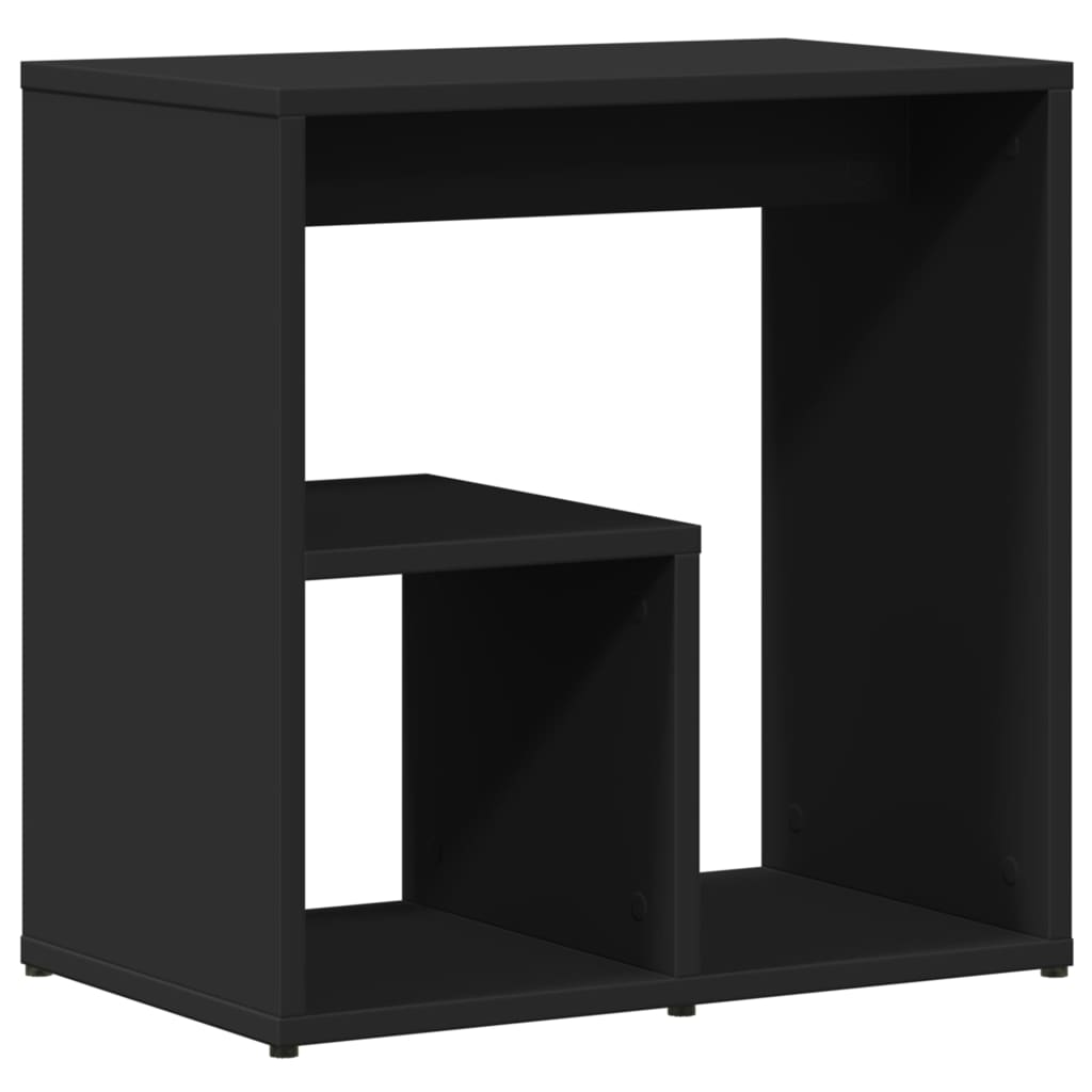 Fekete szerelt fa kisasztal 50 x 30 x 50 cm 2