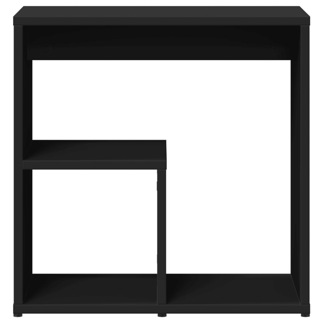 Fekete szerelt fa kisasztal 50 x 30 x 50 cm 5