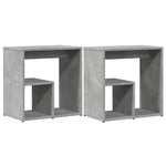 2 db betonszürke szerelt fa kisasztal 50x30x50 cm 2