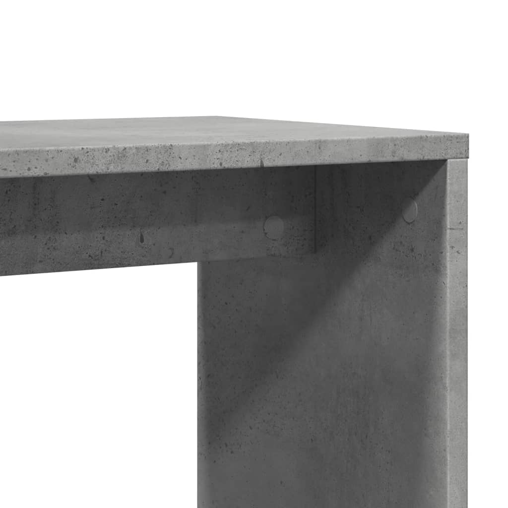 2 db betonszürke szerelt fa kisasztal 50x30x50 cm 9