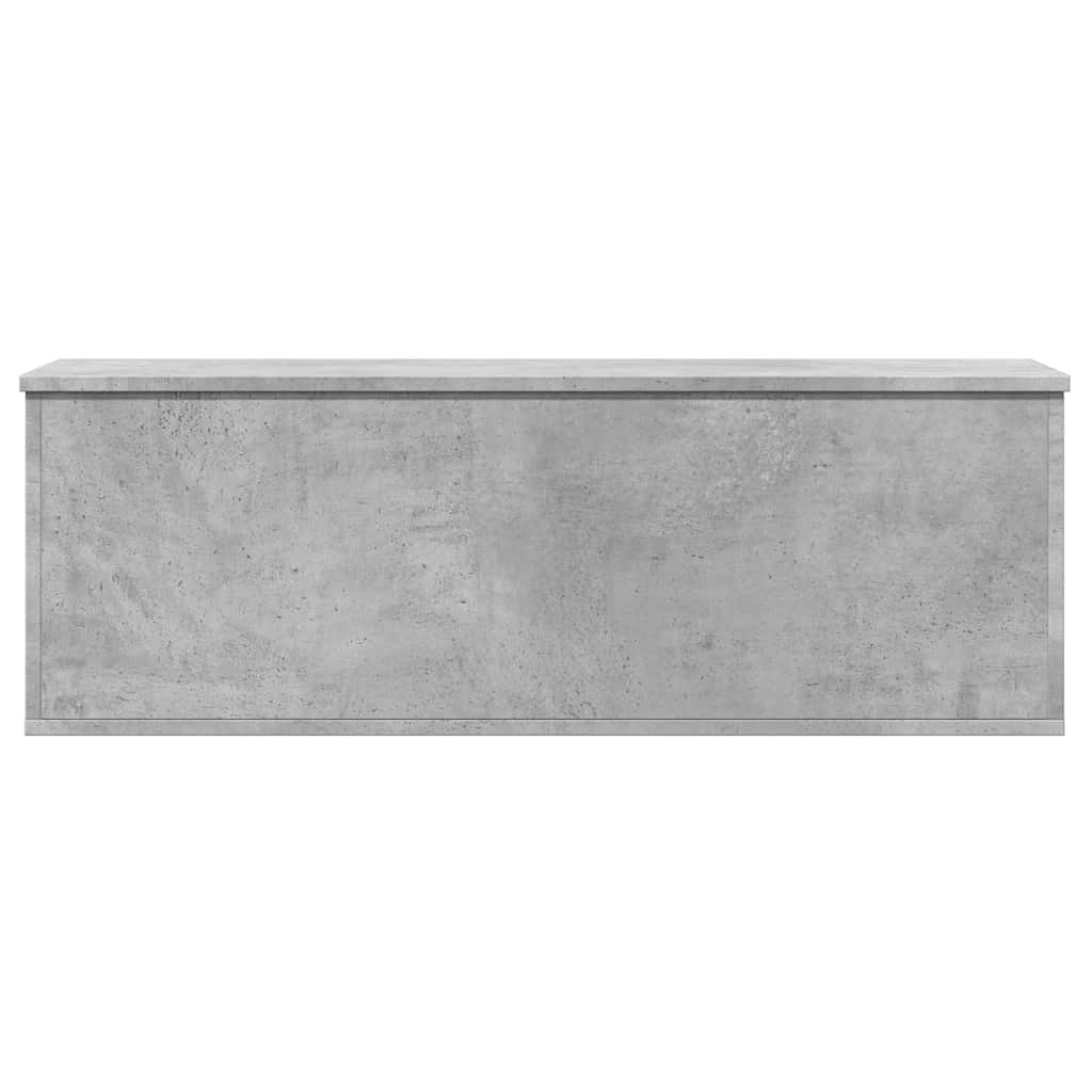 Betonszürke szerelt fa tárolóláda 102 x 35 x 35 cm 4