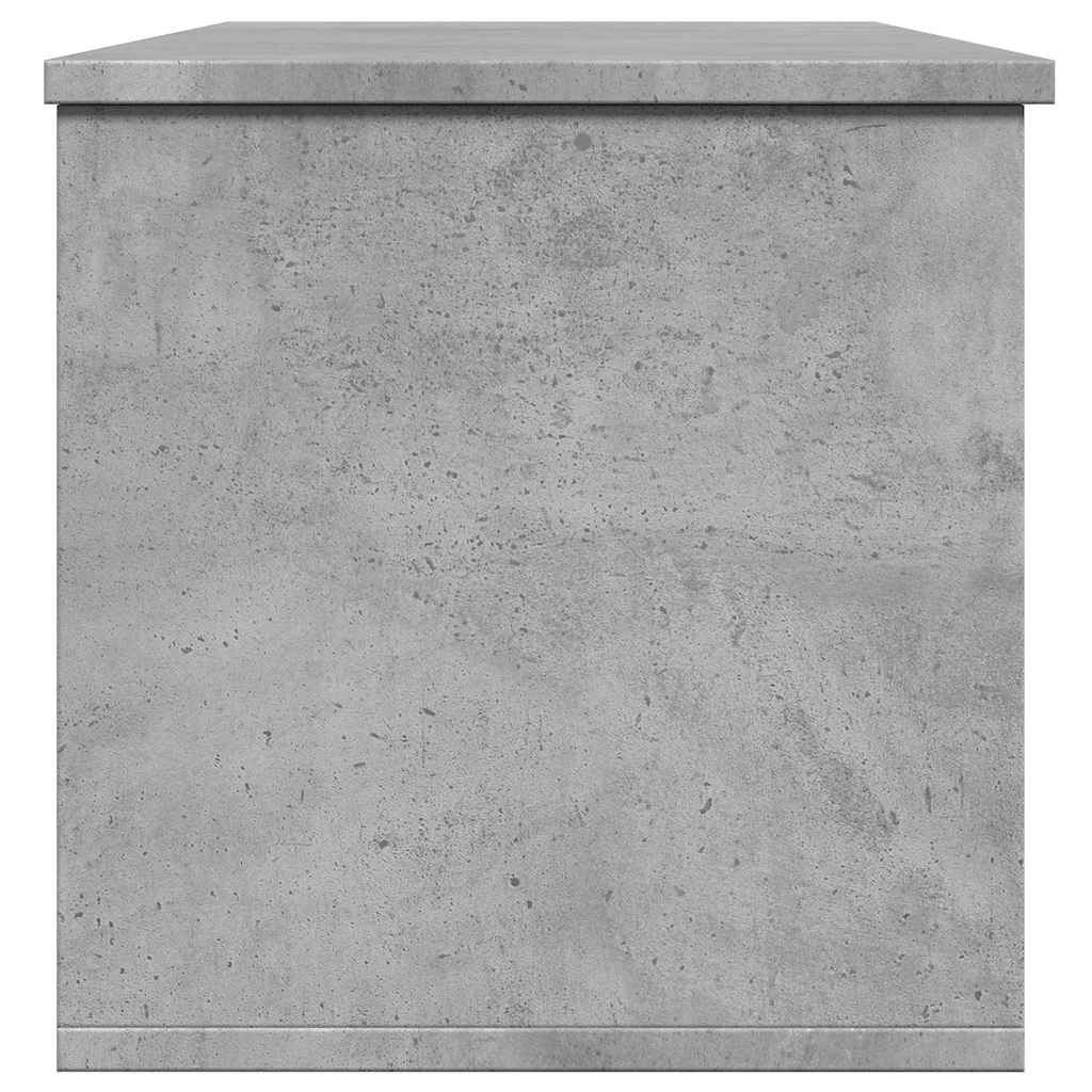 Betonszürke szerelt fa tárolóláda 102 x 35 x 35 cm 5