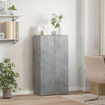 Betonszürke szerelt fa irattartó szekrény 60 x 32 x 115 cm 3