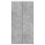 Betonszürke szerelt fa irattartó szekrény 60 x 32 x 115 cm 4