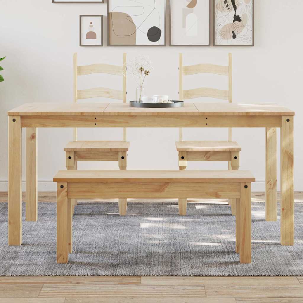 PANAMA tömör fenyőfa ebédlőasztal 160 x 80 x 75 cm