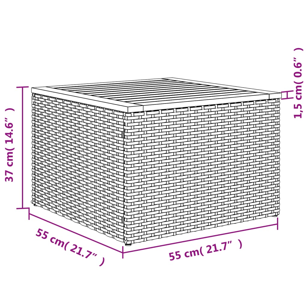 10 részes fekete polyrattan kerti ülőgarnitúra párnákkal 12