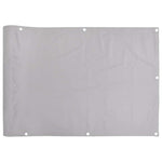 Szürke PVC belátás elleni erkélyparaván 600x120 cm 2