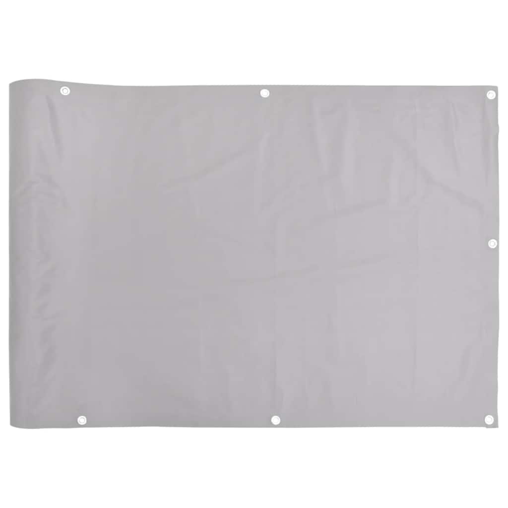 Szürke PVC belátás elleni erkélyparaván 600x120 cm 2