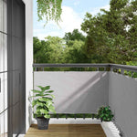 Szürke PVC belátás elleni erkélyparaván 600x120 cm