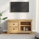 Corona tömör fenyőfa TV-szekrény 100 x 40 x 52 cm 3