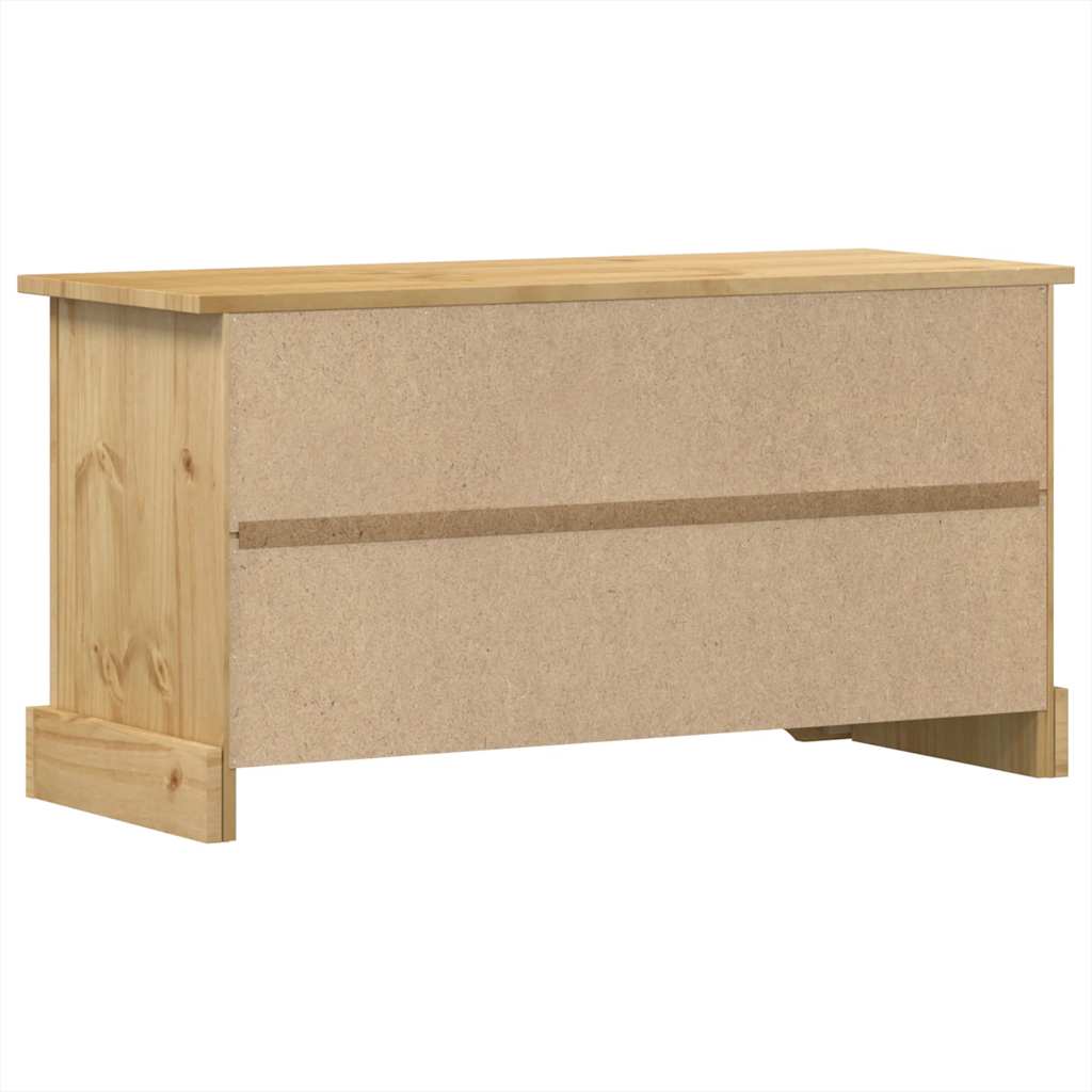 Corona tömör fenyőfa TV-szekrény 100 x 40 x 52 cm 6