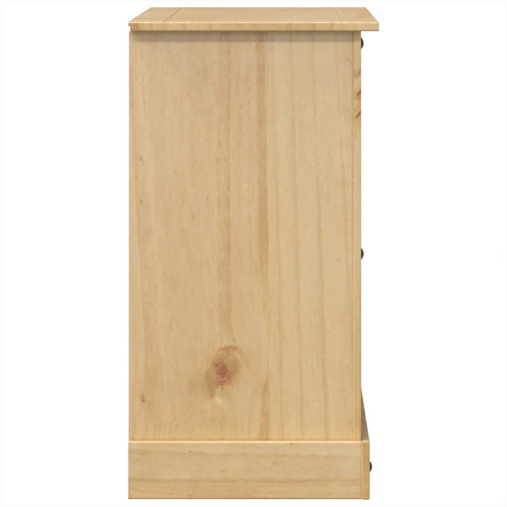 Corona tömör fenyőfa komód 112x48x91 cm 5
