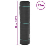 Fekete PP talajtakaró membrán 0,5x25 m 8