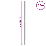 Fekete PP talajtakaró membrán 4x10 m 8