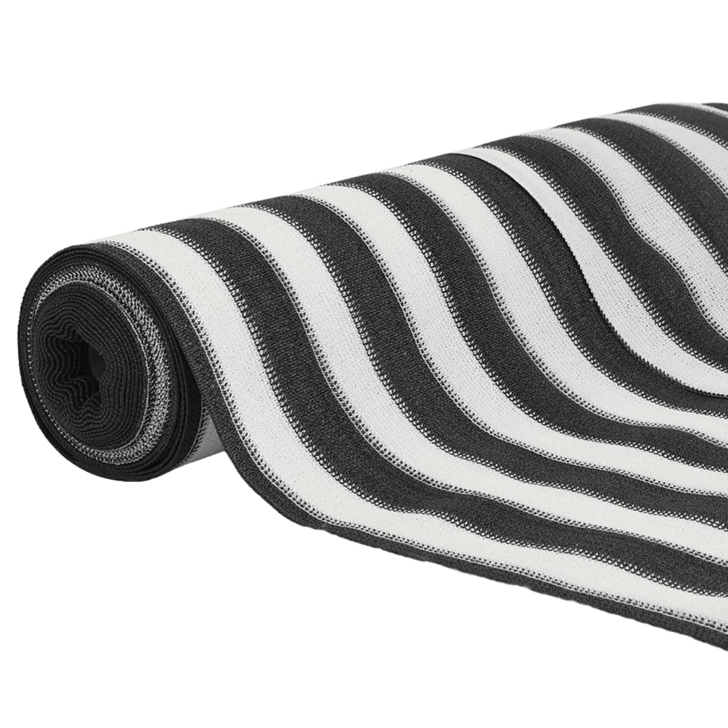 Antracitszürke és fehér HDPE belátásgátló háló 1 x 25 m 75 g/m² 3