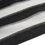 Antracitszürke és fehér HDPE belátásgátló háló 1 x 25 m 75 g/m² 5