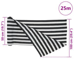 Antracitszürke és fehér HDPE belátásgátló háló 1 x 25 m 75 g/m² 8