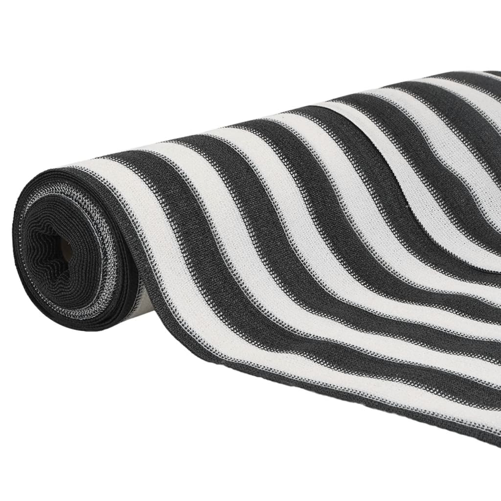 Antracitszürke és fehér HDPE belátásgátló háló 1,8x25 m 75 g/m² 3