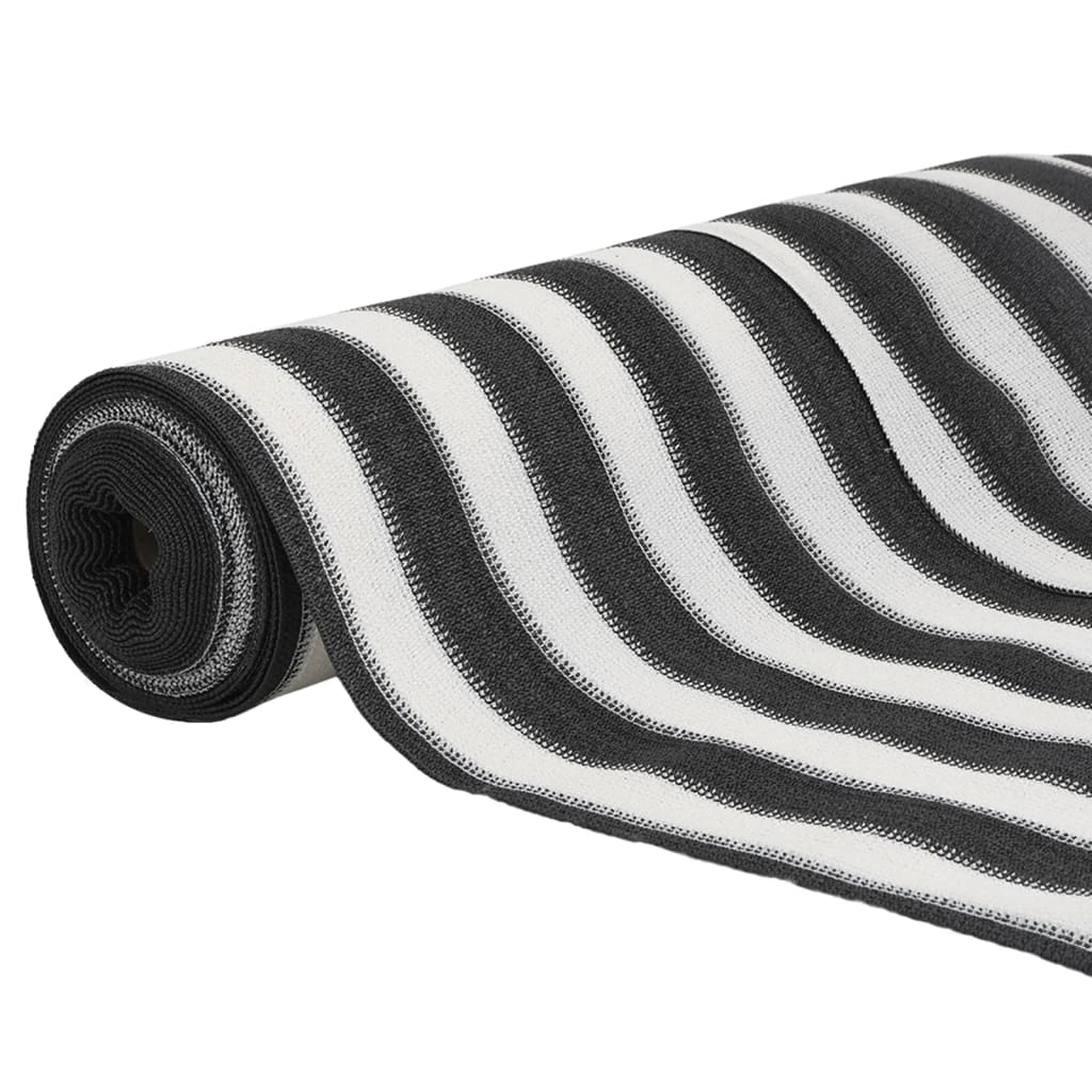 Antracitszürke és fehér HDPE belátásgátló háló 3,6x10 m 75 g/m² 3