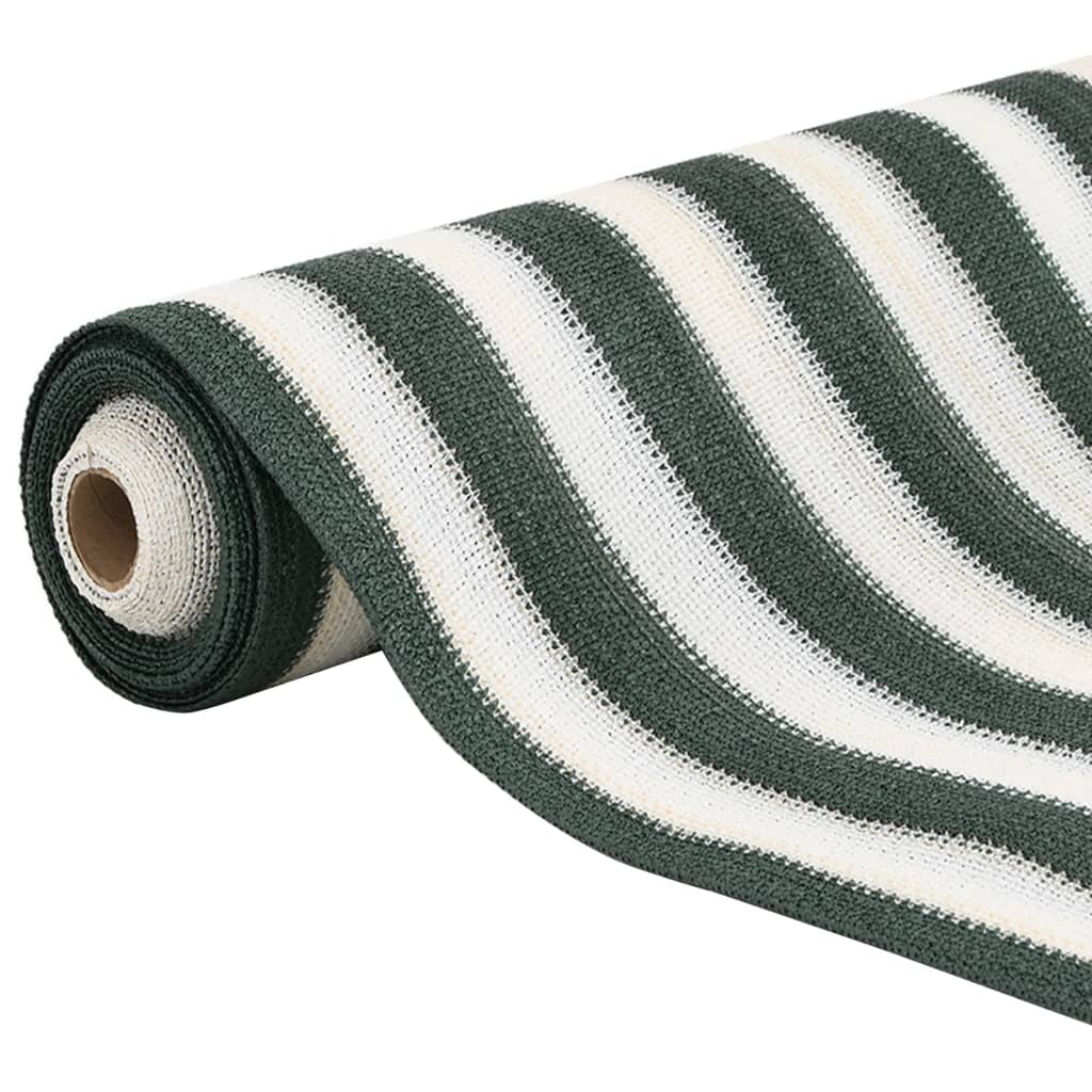 Zöld és fehér HDPE belátásgátló háló 1,8 x 25 m 195 g/m² 3