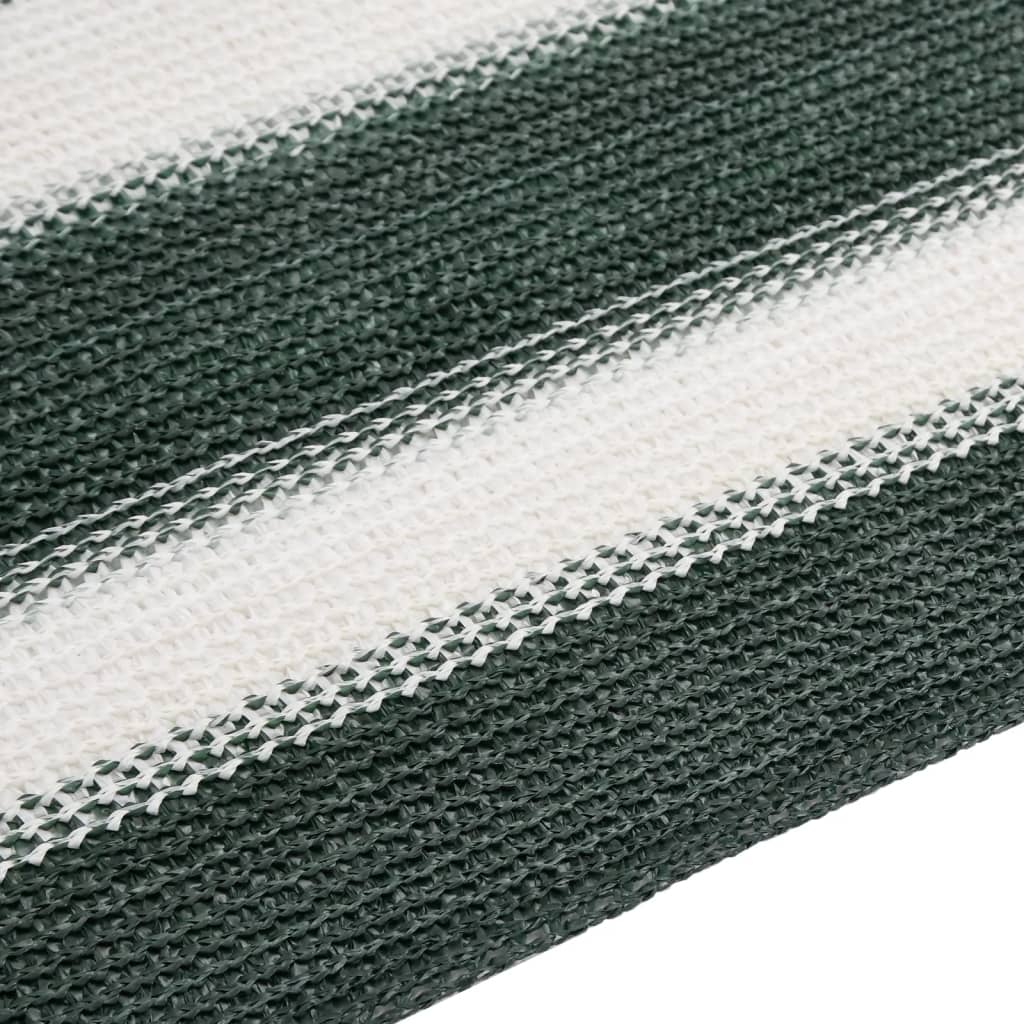 Zöld és fehér HDPE belátásgátló háló 1,8 x 25 m 195 g/m² 4