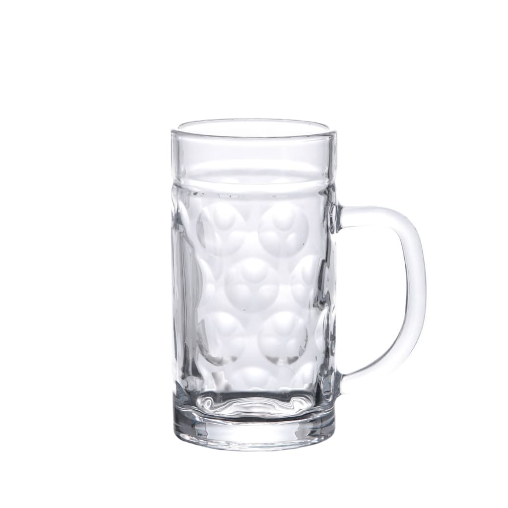 6 db üveg söröskorsó fogantyúval 500 ml 3