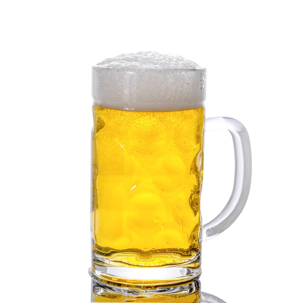 6 db üveg söröskorsó fogantyúval 500 ml 4