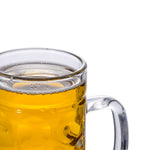 6 db üveg söröskorsó fogantyúval 500 ml 5