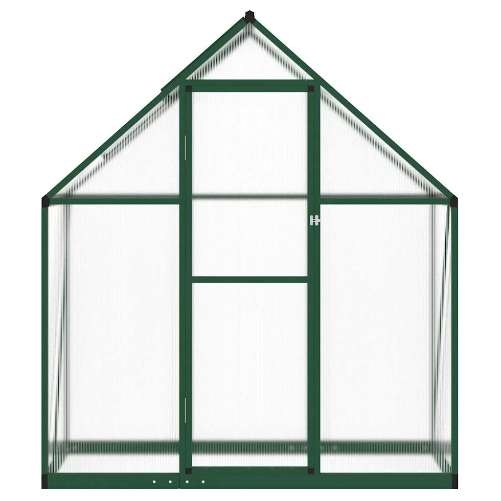 Zöld alumínium melegház alapvázzal 169 x 58 x 195 cm 3