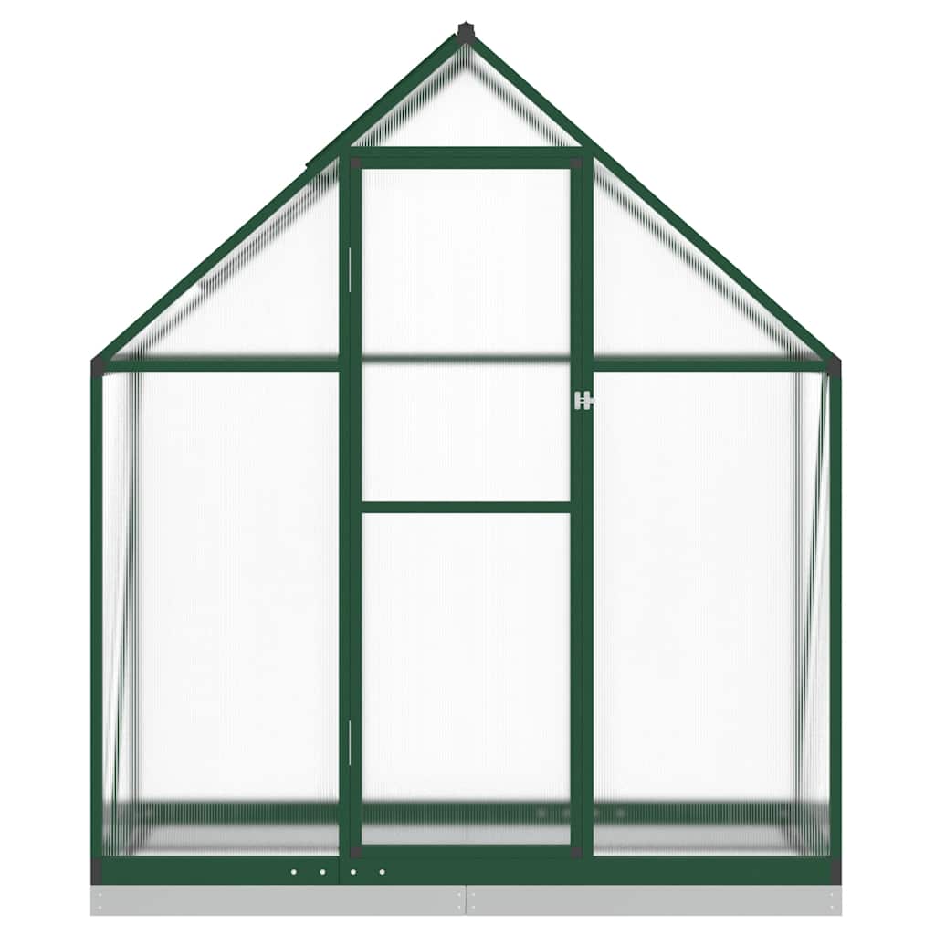 Zöld alumínium melegház alapvázzal 169 x 58 x 202 cm 3