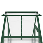 Zöld alumínium melegház alapvázzal 169 x 58 x 202 cm 9