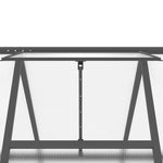Antracitszürke alumínium melegház alapvázzal 224 x 169 x 195 cm 9