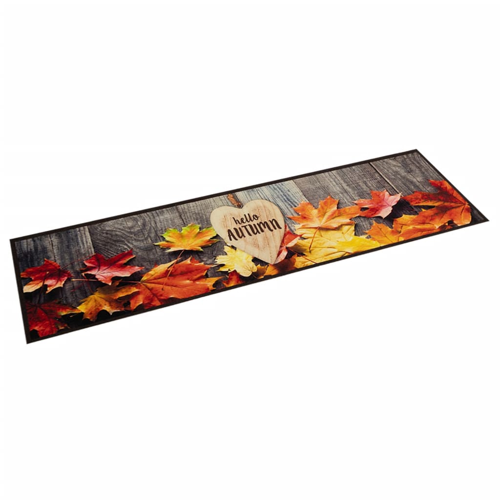 Mosható őszi mintás bársony konyhaszőnyeg 60 x 300 cm