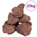 Piros vulkanikus kőzetek 10-30 cm 25 kg 2