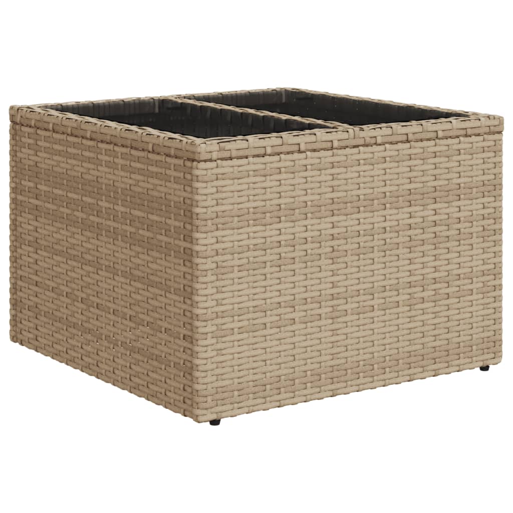 6 részes bézs polyrattan kerti ülőgarnitúra párnával 5