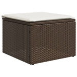 6 részes barna polyrattan kerti ülőgarnitúra párnával 5
