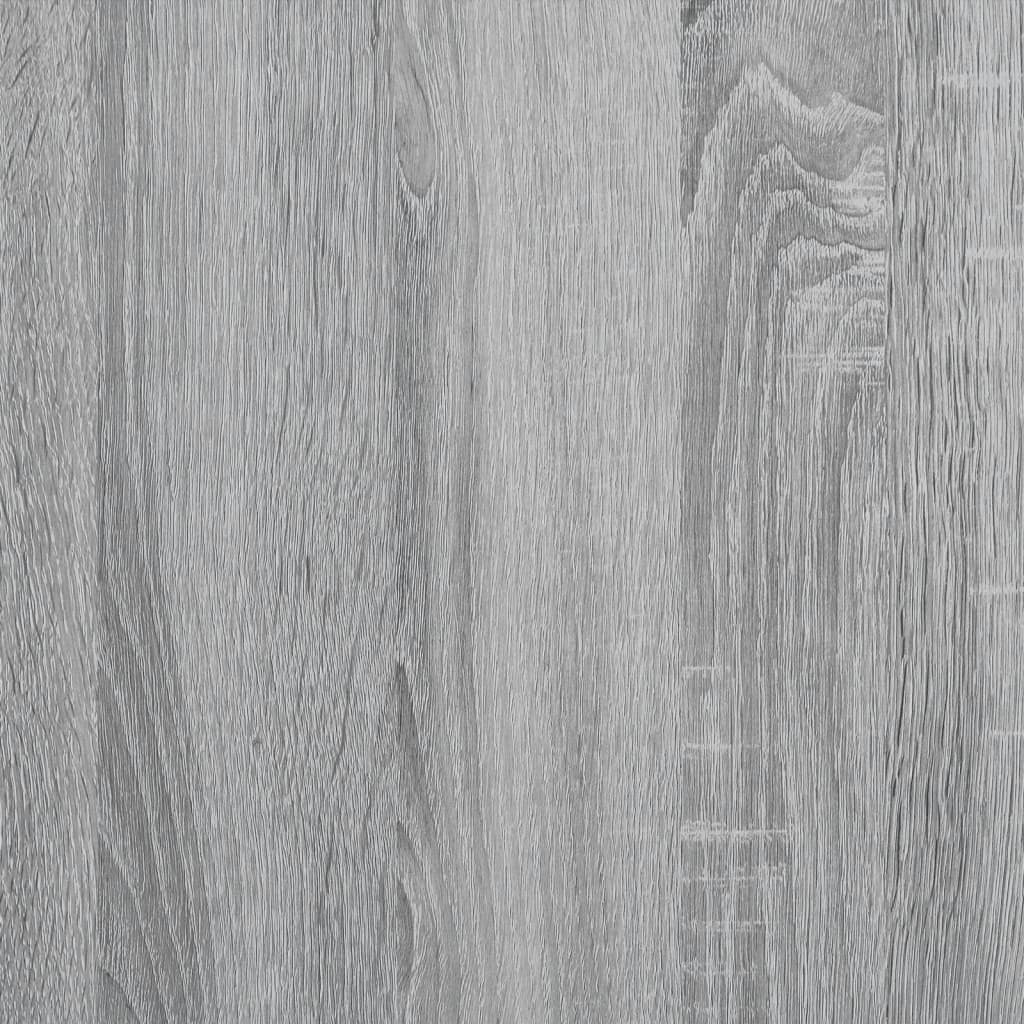 Sonoma tölgyszínű szerelt fa és fém ágykeret 100 x 200 cm 8