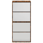 Füstös tölgy 4 szintes cipőszekrény tükörrel 63 x 17 x 134 cm 5