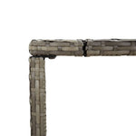 9 részes szürke polyrattan kerti bárszett párnával 7