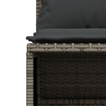 5 részes szürke polyrattan kerti ülőgarnitúra párnákkal 5