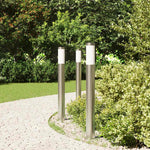 3 db kültéri lámpa 80 cm rozsdamentes acél IP44 3
